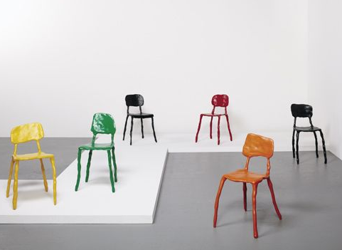 Set of six prototype 'Clay' chairs by Maarten Baas